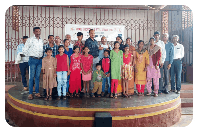 KESST Annual Day Program (Disbursement of Assistance) at Triveni School, Virajpet.