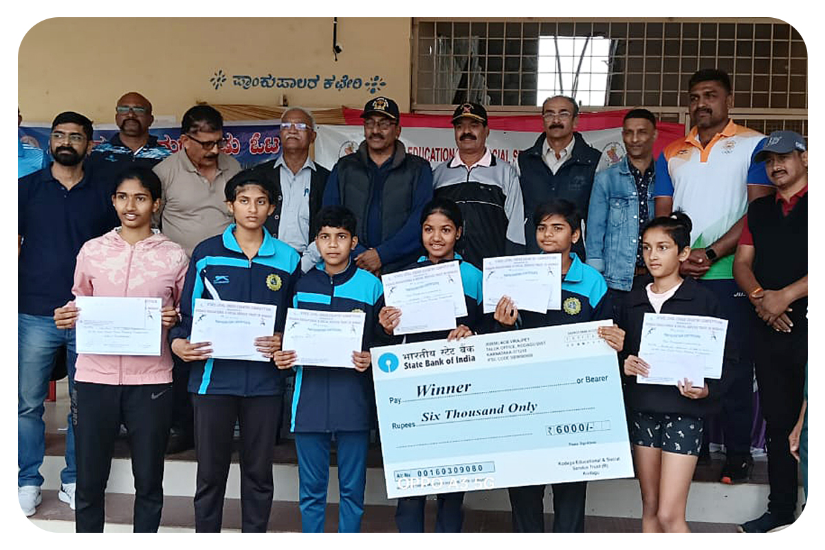 KESST  |  KESST Kushalanagar Run 01.12.2024 - Cross Country Girls 1st 6 positions.