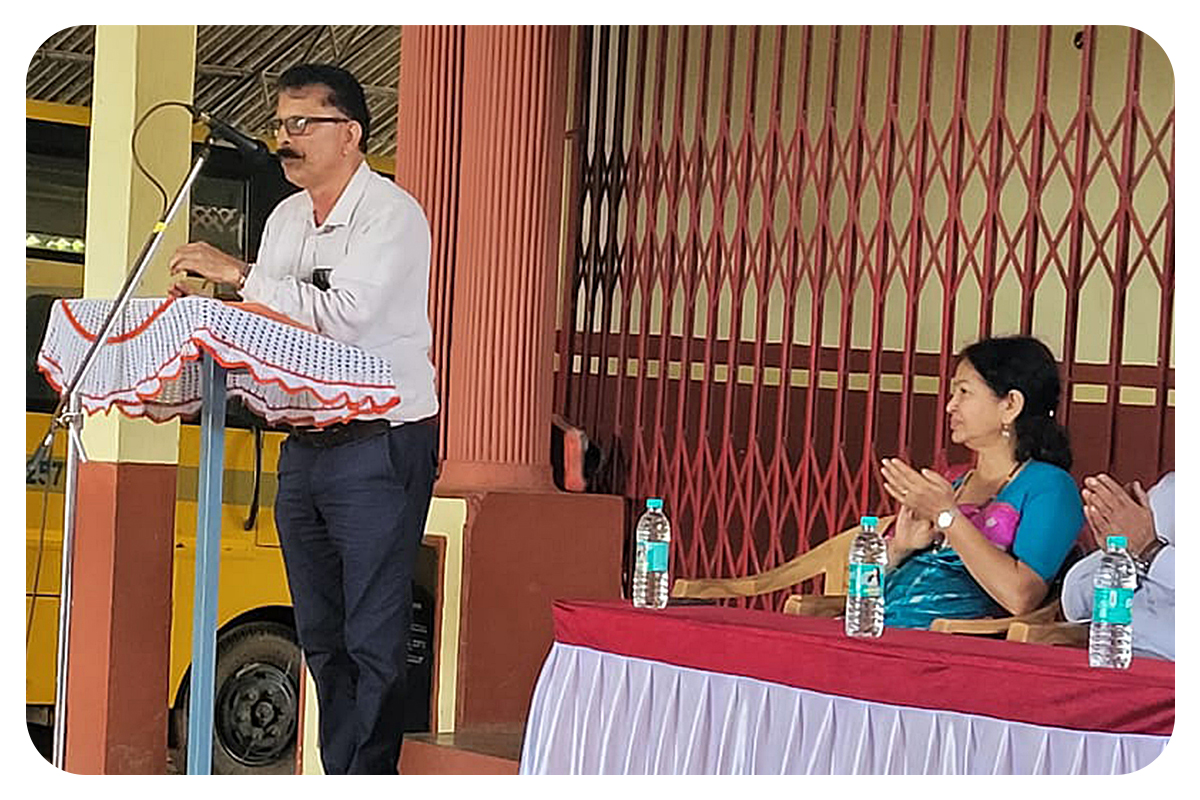 KESST  |  Marchanda Ganesh Ponnappa, Honarary Secretary, addresses the gathering.